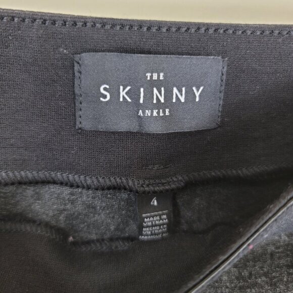 White House Black Market Gray Ponte Slim Ankle Pants Sz 4 - Picture 10 of 13